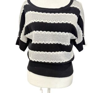 White House Black Market Monochrome Knit Sweater